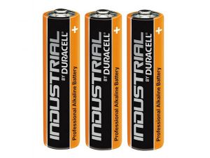 3 piles alcalines AA LR6 Duracell Industrial