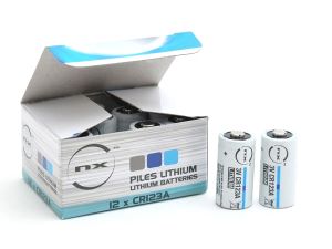 Pack 2 piles lithium CR123A 3V