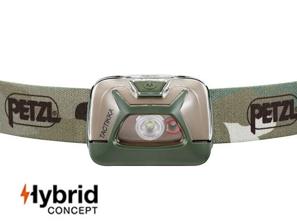 Lampe Frontale forte PETZL Tactikka Camo camouflage chasse militaire