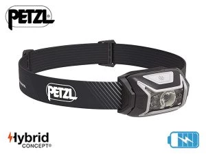 Lampe frontale Petzl ACTIK CORE Grise 600 lumens