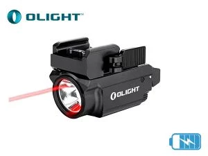 Lampe tactique Olight Baldr RL Mini à laser rouge