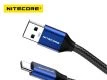 Câble de rechargement USB-A UBC-C Nitecore UAC20